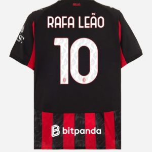 Koszulka piłkarska AC Milan Rafael Leao #10 Koszulka Podstawowej 2025-26 Krótki Rękaw