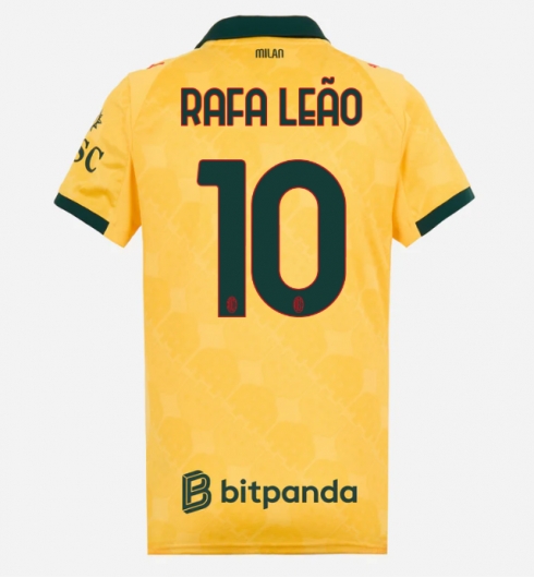 Koszulka piłkarska AC Milan Rafael Leao #10 Koszulka Trzeciej damskie 2025-26 Krótki Rękaw Koszulka piłkarska AC Milan Rafael Leao #10 Koszulka Trzeciej damskie 2025-26 Krótki Rękaw