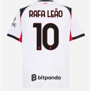 Koszulka piłkarska AC Milan Rafael Leao #10 Koszulka Wyjazdowej 2025-26 Krótki Rękaw