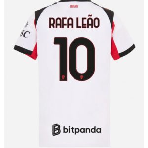 Koszulka piłkarska AC Milan Rafael Leao #10 Koszulka Wyjazdowej damskie 2025-26 Krótki Rękaw Koszulka piłkarska AC Milan Rafael Leao #10 Koszulka Wyjazdowej damskie 2025-26 Krótki Rękaw
