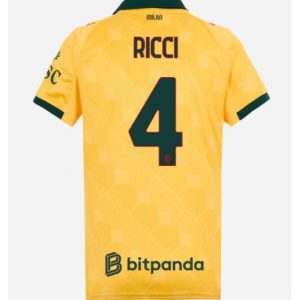 Koszulka piłkarska AC Milan Samuele Ricci #4 Koszulka Trzeciej damskie 2025-26 Krótki Rękaw 99 Koszulka piłkarska AC Milan Samuele Ricci #4 Koszulka Trzeciej damskie 2025-26 Krótki Rękaw