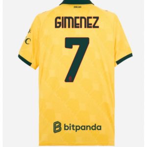 Koszulka piłkarska AC Milan Santiago Gimenez #7 Koszulka Trzeciej 2025-26 Krótki Rękaw