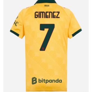 Koszulka piłkarska AC Milan Santiago Gimenez #7 Koszulka Trzeciej damskie 2025-26 Krótki Rękaw Koszulka piłkarska AC Milan Santiago Gimenez #7 Koszulka Trzeciej damskie 2025-26 Krótki Rękaw