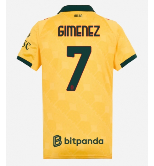 Koszulka piłkarska AC Milan Santiago Gimenez #7 Koszulka Trzeciej damskie 2025-26 Krótki Rękaw Koszulka piłkarska AC Milan Santiago Gimenez #7 Koszulka Trzeciej damskie 2025-26 Krótki Rękaw