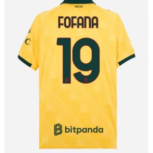 Koszulka piłkarska AC Milan Youssouf Fofana #19 Koszulka Trzeciej 2025-26 Krótki Rękaw
