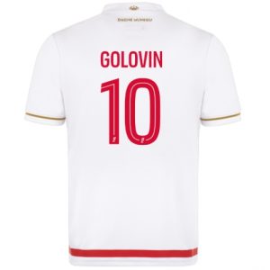 Koszulka piłkarska AS Monaco Aleksandr Golovin #10 Koszulka Podstawowej 2025-26 Krótki Rękaw Koszulka piłkarska AS Monaco Aleksandr Golovin #10 Koszulka Podstawowej 2025-26 Krótki Rękaw