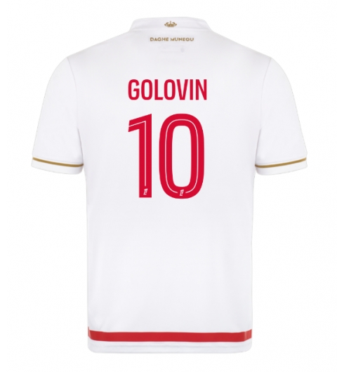Koszulka piłkarska AS Monaco Aleksandr Golovin #10 Koszulka Podstawowej 2025-26 Krótki Rękaw Koszulka piłkarska AS Monaco Aleksandr Golovin #10 Koszulka Podstawowej 2025-26 Krótki Rękaw