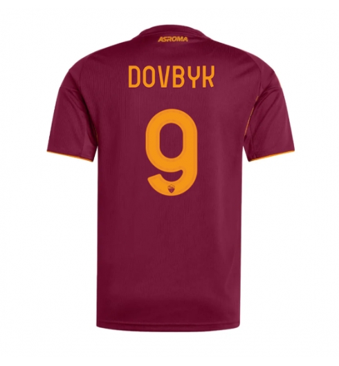 Koszulka piłkarska AS Roma Artem Dovbyk #9 Koszulka Podstawowej 2025-26 Krótki Rękaw Koszulka piłkarska AS Roma Artem Dovbyk #9 Koszulka Podstawowej 2025-26 Krótki Rękaw
