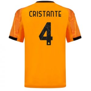 Koszulka piłkarska AS Roma Bryan Cristante #4 Koszulka Wyjazdowej 2025-26 Krótki Rękaw