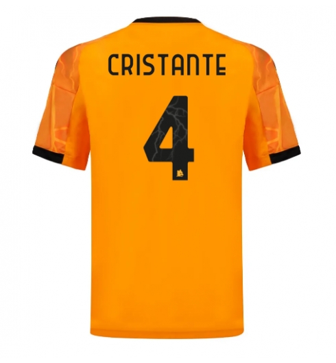 Koszulka piłkarska AS Roma Bryan Cristante #4 Koszulka Wyjazdowej 2025-26 Krótki Rękaw Koszulka piłkarska AS Roma Bryan Cristante #4 Koszulka Wyjazdowej 2025-26 Krótki Rękaw