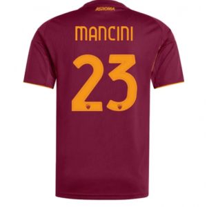 Koszulka piłkarska AS Roma Gianluca Mancini #23 Koszulka Podstawowej 2025-26 Krótki Rękaw Koszulka piłkarska AS Roma Gianluca Mancini #23 Koszulka Podstawowej 2025-26 Krótki Rękaw