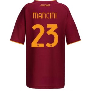 Koszulka piłkarska AS Roma Gianluca Mancini #23 Koszulka Podstawowej damskie 2025-26 Krótki Rękaw