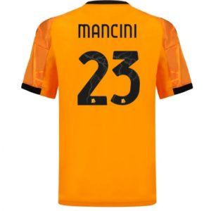 Koszulka piłkarska AS Roma Gianluca Mancini #23 Koszulka Wyjazdowej 2025-26 Krótki Rękaw Koszulka piłkarska AS Roma Gianluca Mancini #23 Koszulka Wyjazdowej 2025-26 Krótki Rękaw