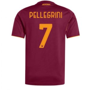 Koszulka piłkarska AS Roma Lorenzo Pellegrini #7 Koszulka Podstawowej 2025-26 Krótki Rękaw Koszulka piłkarska AS Roma Lorenzo Pellegrini #7 Koszulka Podstawowej 2025-26 Krótki Rękaw