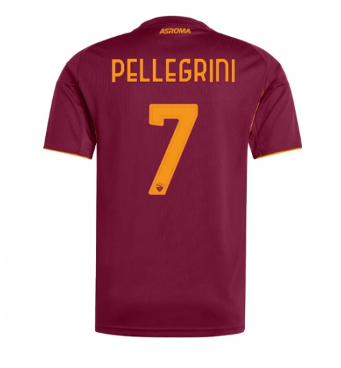 Koszulka piłkarska AS Roma Lorenzo Pellegrini #7 Koszulka Podstawowej 2025-26 Krótki Rękaw Koszulka piłkarska AS Roma Lorenzo Pellegrini #7 Koszulka Podstawowej 2025-26 Krótki Rękaw