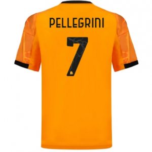 Koszulka piłkarska AS Roma Lorenzo Pellegrini #7 Koszulka Wyjazdowej 2025-26 Krótki Rękaw