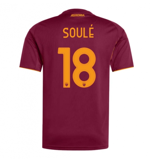 Koszulka piłkarska AS Roma Matias Soule #18 Koszulka Podstawowej 2025-26 Krótki Rękaw Koszulka piłkarska AS Roma Matias Soule #18 Koszulka Podstawowej 2025-26 Krótki Rękaw