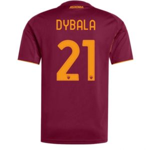 Koszulka piłkarska AS Roma Paulo Dybala #21 Koszulka Podstawowej 2025-26 Krótki Rękaw
