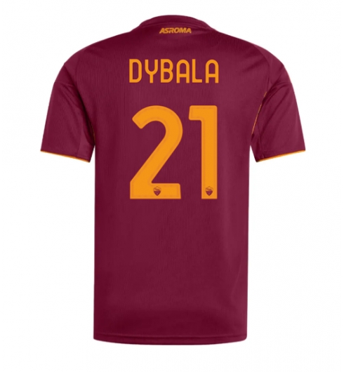 Koszulka piłkarska AS Roma Paulo Dybala #21 Koszulka Podstawowej 2025-26 Krótki Rękaw Koszulka piłkarska AS Roma Paulo Dybala #21 Koszulka Podstawowej 2025-26 Krótki Rękaw