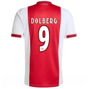 Koszulka piłkarska Ajax Kasper Dolberg #9 Koszulka Podstawowej 2025-26 Krótki Rękaw