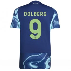 Koszulka piłkarska Ajax Kasper Dolberg #9 Koszulka Wyjazdowej 2025-26 Krótki Rękaw