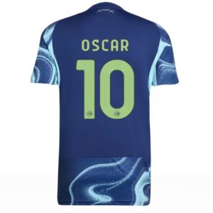 Koszulka piłkarska Ajax Oscar Gloukh #10 Koszulka Wyjazdowej 2025-26 Krótki Rękaw
