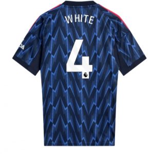 Koszulka piłkarska Arsenal Ben White #4 Koszulka Wyjazdowej 2025-26 Krótki Rękaw