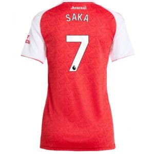Koszulka piłkarska Arsenal Bukayo Saka #7 Koszulka Podstawowej damskie 2025-26 Krótki Rękaw