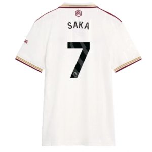 Koszulka piłkarska Arsenal Bukayo Saka #7 Koszulka Trzeciej damskie 2025-26 Krótki Rękaw