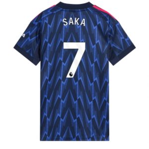 Koszulka piłkarska Arsenal Bukayo Saka #7 Koszulka Wyjazdowej damskie 2025-26 Krótki Rękaw