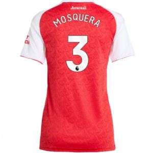 Koszulka piłkarska Arsenal Cristhian Mosquera #3 Koszulka Podstawowej damskie 2025-26 Krótki Rękaw