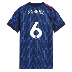 Koszulka piłkarska Arsenal Gabriel Magalhaes #6 Koszulka Wyjazdowej damskie 2025-26 Krótki Rękaw