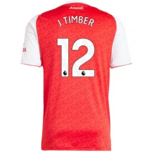 Koszulka piłkarska Arsenal Jurrien Timber #12 Koszulka Podstawowej 2025-26 Krótki Rękaw