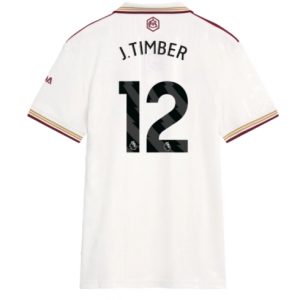 Koszulka piłkarska Arsenal Jurrien Timber #12 Koszulka Trzeciej damskie 2025-26 Krótki Rękaw