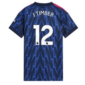 Koszulka piłkarska Arsenal Jurrien Timber #12 Koszulka Wyjazdowej damskie 2025-26 Krótki Rękaw