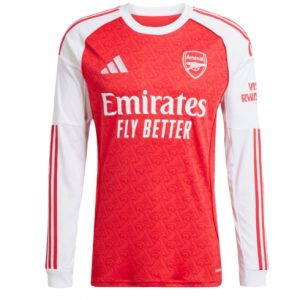 Koszulka piłkarska Arsenal Koszulka Podstawowej 2025-26 Długi Rękaw