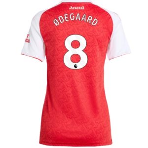 Koszulka piłkarska Arsenal Martin Odegaard #8 Koszulka Podstawowej damskie 2025-26 Krótki Rękaw