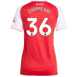 Koszulka piłkarska Arsenal Martin Zubimendi #36 Koszulka Podstawowej damskie 2025-26 Krótki Rękaw
