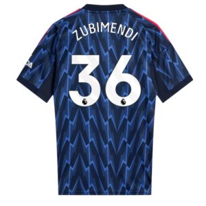 Koszulka piłkarska Arsenal Martin Zubimendi #36 Koszulka Wyjazdowej 2025-26 Krótki Rękaw