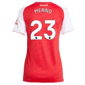 Koszulka piłkarska Arsenal Mikel Merino #23 Koszulka Podstawowej damskie 2025-26 Krótki Rękaw