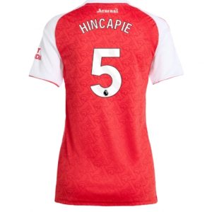 Koszulka piłkarska Arsenal Piero Hincapie #5 Koszulka Podstawowej damskie 2025-26 Krótki Rękaw