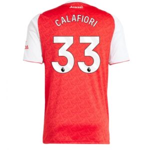 Koszulka piłkarska Arsenal Riccardo Calafiori #33 Koszulka Podstawowej 2025-26 Krótki Rękaw