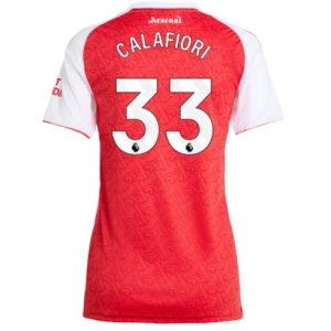 Koszulka piłkarska Arsenal Riccardo Calafiori #33 Koszulka Podstawowej damskie 2025-26 Krótki Rękaw