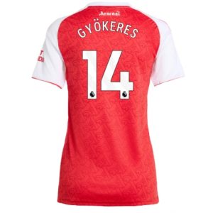 Koszulka piłkarska Arsenal Viktor Gyokeres #14 Koszulka Podstawowej damskie 2025-26 Krótki Rękaw
