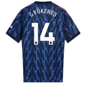 Koszulka piłkarska Arsenal Viktor Gyokeres #14 Koszulka Wyjazdowej 2025-26 Krótki Rękaw
