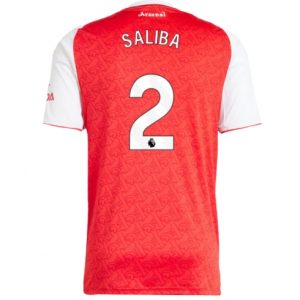 Koszulka piłkarska Arsenal William Saliba #2 Koszulka Podstawowej 2025-26 Krótki Rękaw