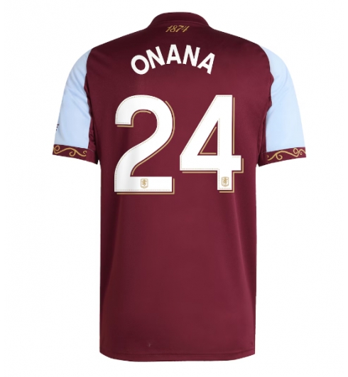 Koszulka piłkarska Aston Villa Amadou Onana #24 Koszulka Podstawowej 2025-26 Krótki Rękaw Koszulka piłkarska Aston Villa Amadou Onana #24 Koszulka Podstawowej 2025-26 Krótki Rękaw