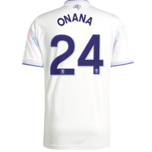 Koszulka piłkarska Aston Villa Amadou Onana #24 Koszulka Trzeciej 2025-26 Krótki Rękaw Koszulka piłkarska Aston Villa Amadou Onana #24 Koszulka Trzeciej 2025-26 Krótki Rękaw