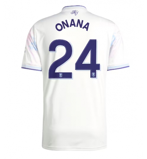 Koszulka piłkarska Aston Villa Amadou Onana #24 Koszulka Trzeciej 2025-26 Krótki Rękaw Koszulka piłkarska Aston Villa Amadou Onana #24 Koszulka Trzeciej 2025-26 Krótki Rękaw