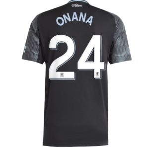 Koszulka piłkarska Aston Villa Amadou Onana #24 Koszulka Wyjazdowej 2025-26 Krótki Rękaw Koszulka piłkarska Aston Villa Amadou Onana #24 Koszulka Wyjazdowej 2025-26 Krótki Rękaw